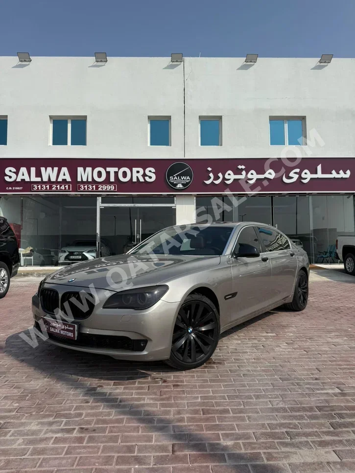 BMW  7-Series  740 Li  2012  Automatic  22,000 Km  6 Cylinder  Rear Wheel Drive (RWD)  Sedan  Gold