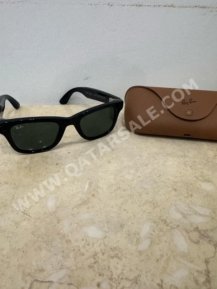 راي بان نظارة شمسية أسود مربع نظارات كمبيوتر الصين رجالي