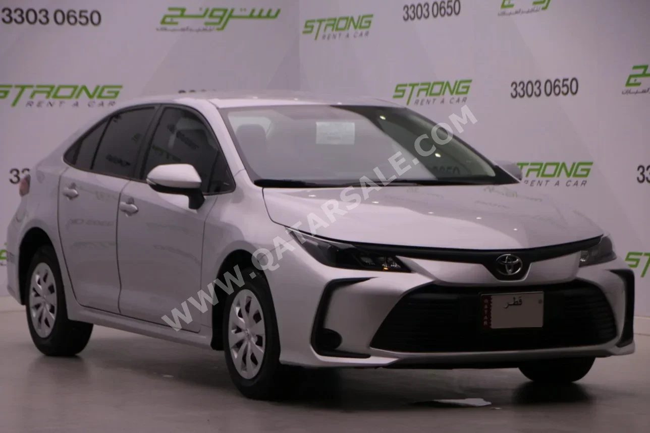 تويوتا  كورولا  2024  اوتوماتيك  21,800 كم  4 سلندر  سحب امامي  سيدان  فضي  تحت الضمان