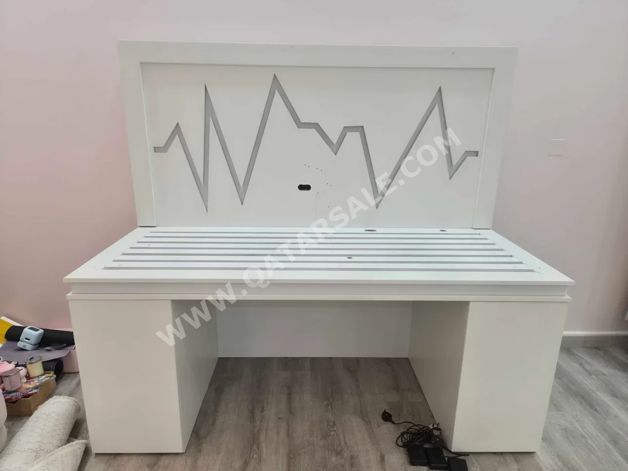 المكاتب ومكاتب الحاسوب - مكتب كمبيوتر  - أبيض