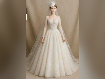 فستان زفاف  - أبيض