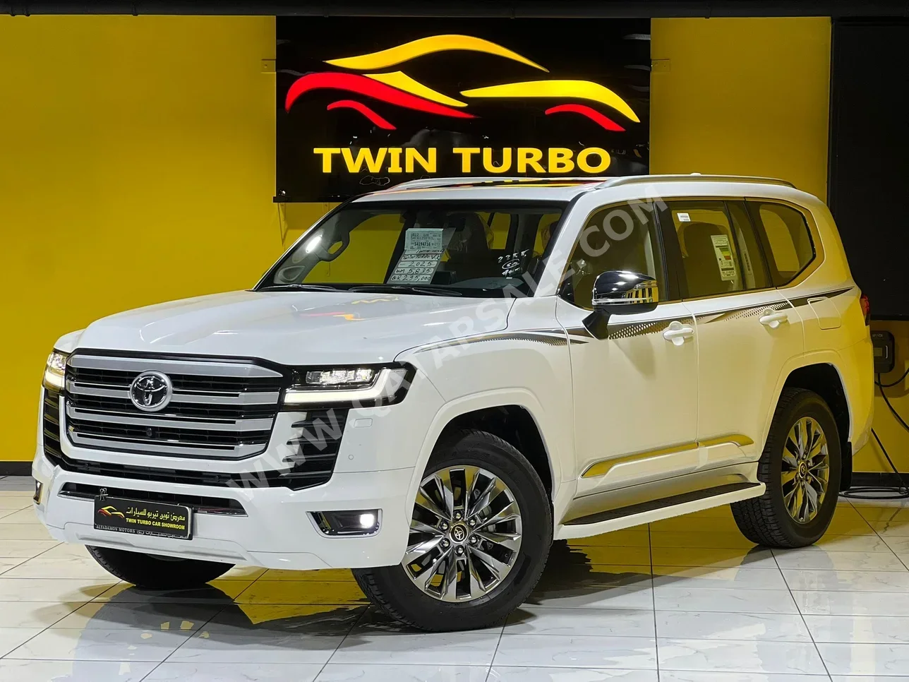 تويوتا  لاند كروزر  في اكس توين توربو  2025  اوتوماتيك  5,835 كم  6 سلندر  دفع رباعي  اس يو في  أبيض  تحت الضمان