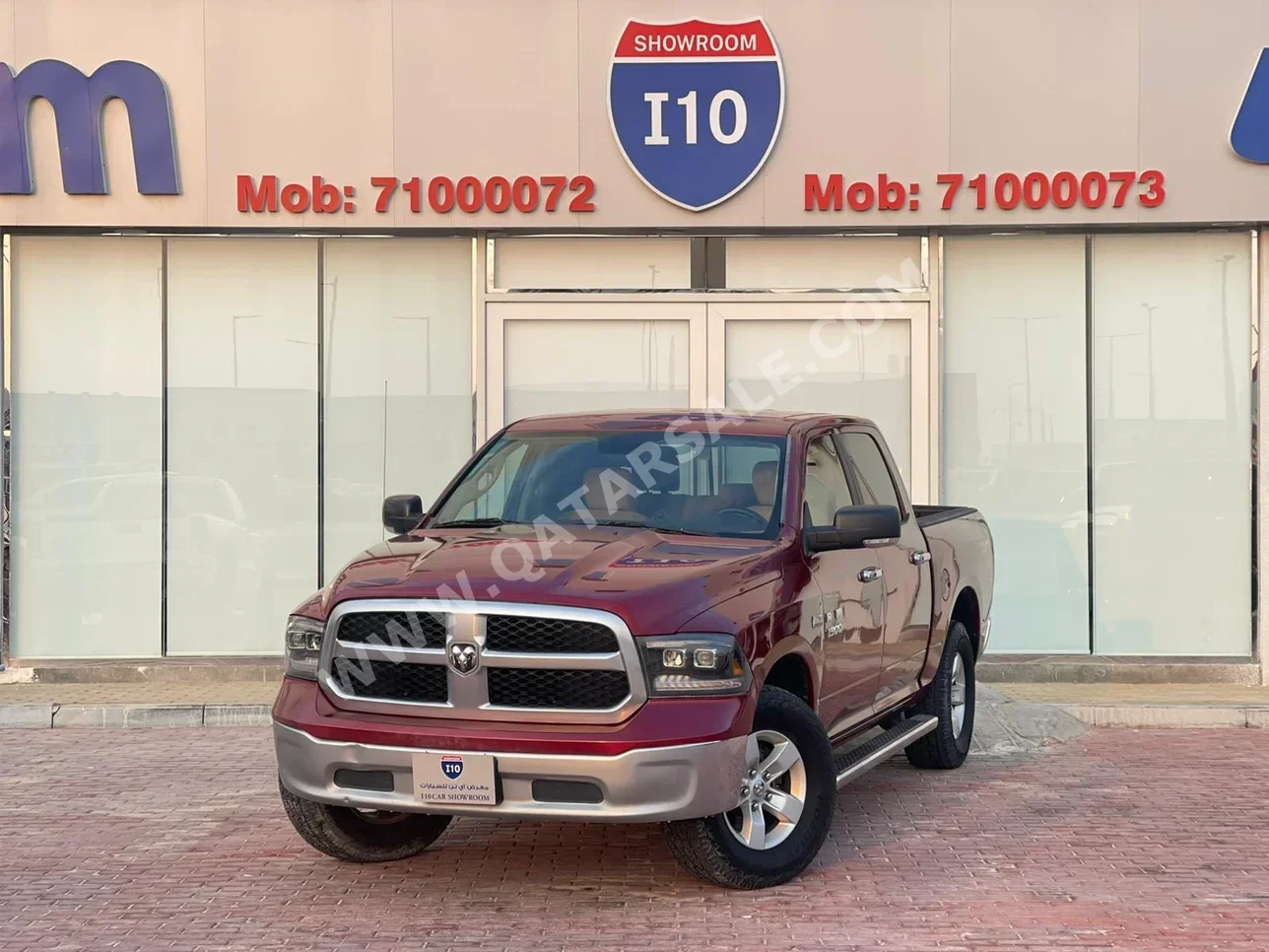 دودج  رام  1500  2014  اوتوماتيك  347,000 كم  8 سلندر  دفع رباعي  بيكب  عنابي