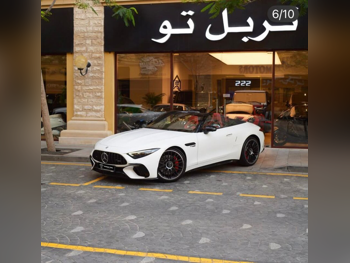مرسيدس - بنز  اس ال  55 AMG  2023  اوتوماتيك  9,300 كم  8 سلندر  دفع خلفي  كشف  أبيض  تحت الضمان
