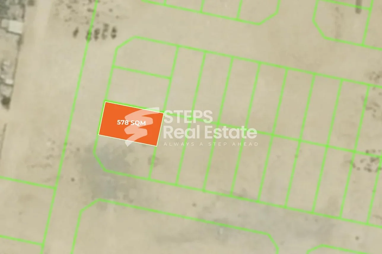 اراضي للبيع  في الريان  - مريخ  -المساحة 578 متر مربع
