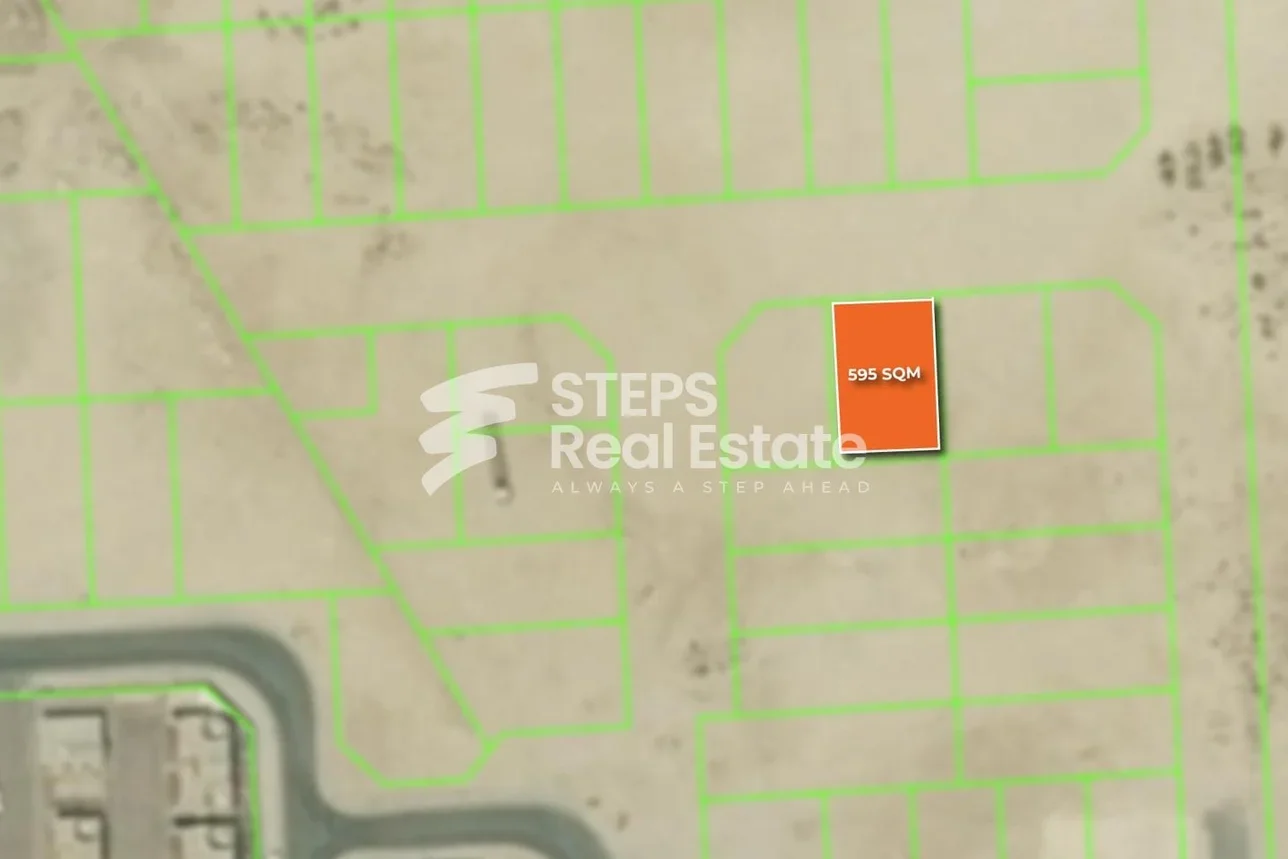 اراضي للبيع  في الريان  - مريخ  -المساحة 595 متر مربع