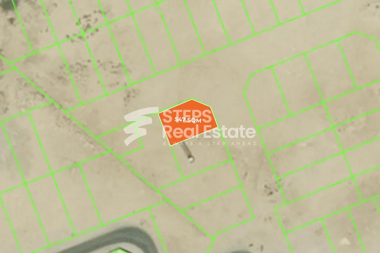 اراضي للبيع  في الريان  - مريخ  -المساحة 547 متر مربع