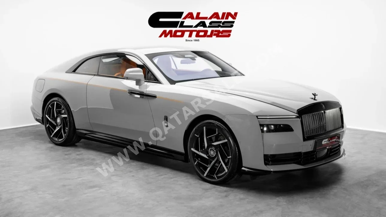 رولز - رويس  سبيكتر  2026  اوتوماتيك  30 كم  0 سلندر  دفع كلي مستمر  كوبيه \ سبورت  رمادي