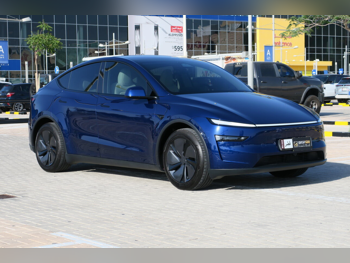 تسلا  واي  لونغ رينج  2025  اوتوماتيك  5,000 كم  0 سلندر  دفع كلي مستمر  اس يو في  ازرق  تحت الضمان