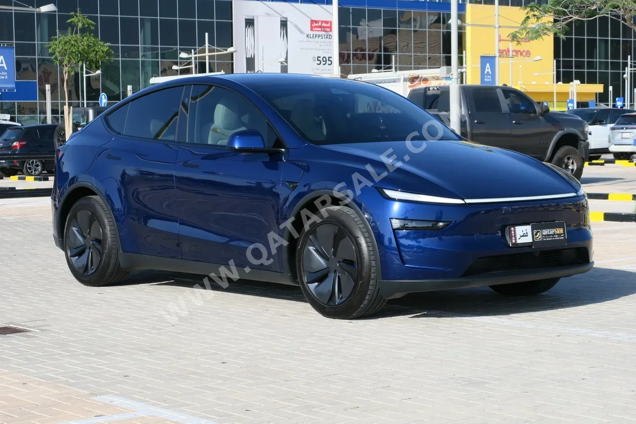تسلا  واي  لونغ رينج  2025  اوتوماتيك  5,000 كم  0 سلندر  دفع كلي مستمر  اس يو في  ازرق  تحت الضمان