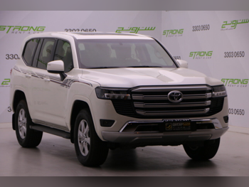 تويوتا لاند كروزر جي اكس ار توين توربو 2022 اوتوماتيك 116,000 كم 6 سلندر دفع رباعي اس يو في أبيض لؤلؤي