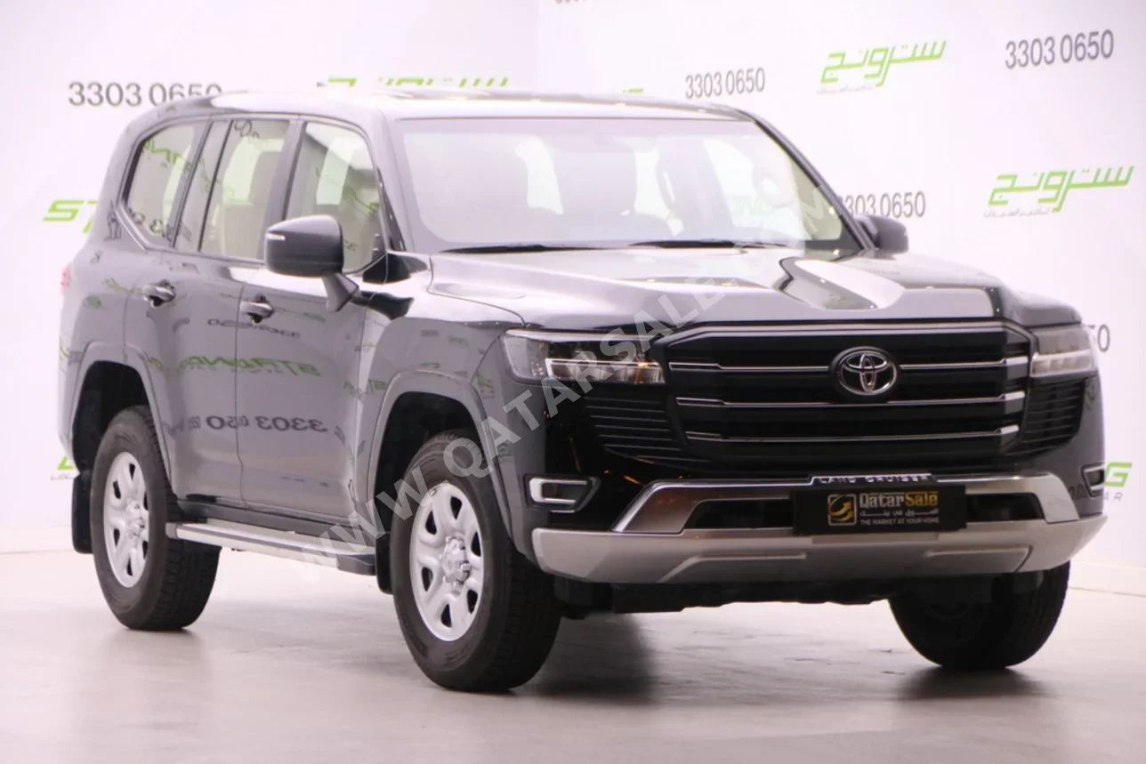 تويوتا  لاند كروزر  جي اكس  2024  اوتوماتيك  115,000 كم  6 سلندر  دفع رباعي  اس يو في  أسود  تحت الضمان