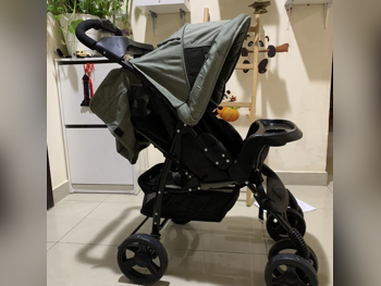 عربات الأطفال جونيرز  عربة فردية  اللون الرمادي  من 0 إلى 36 شهرًا