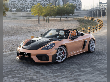 Porsche  718  Spyder RS  2025  Automatic  1,000 Km  6 Cylinder  All Wheel Drive (AWD)  Convertible  Orange  With Warranty