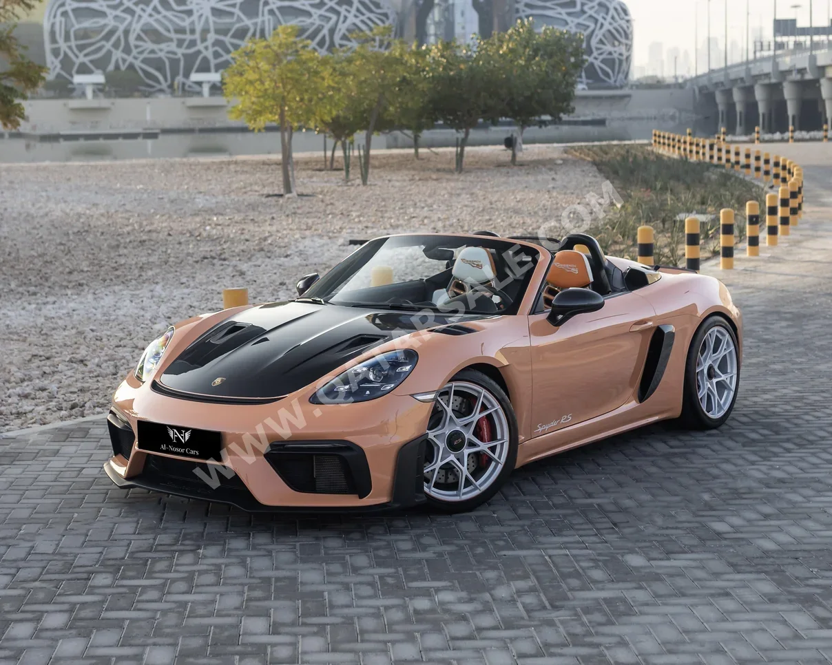 Porsche  718  Spyder RS  2025  Automatic  1,000 Km  6 Cylinder  All Wheel Drive (AWD)  Convertible  Orange  With Warranty