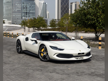 فيراري  296  جي تي بي  2024  اوتوماتيك  4,000 كم  6 سلندر  دفع خلفي  كوبيه \ سبورت  أبيض