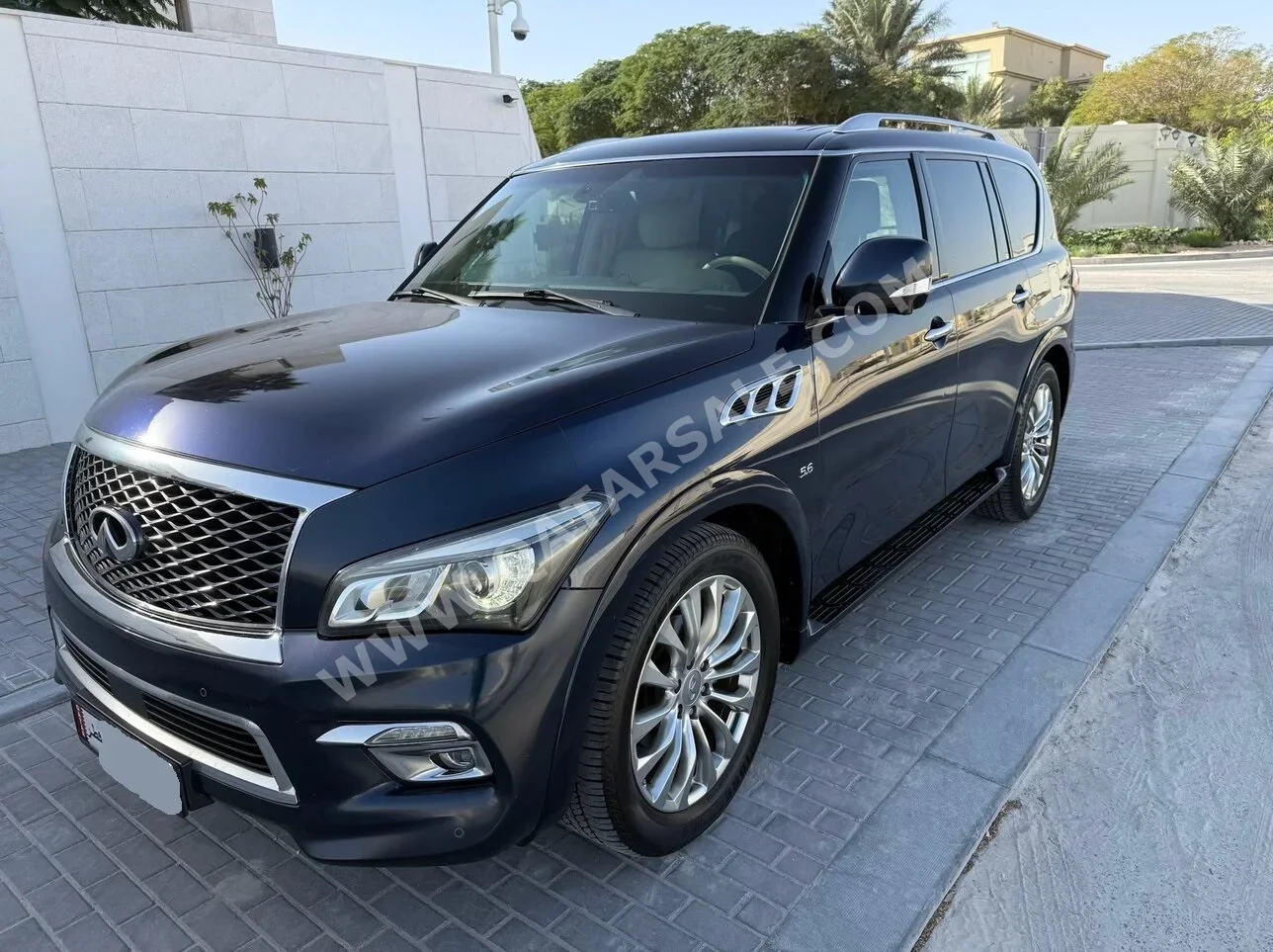 Infiniti  QX  80  2015  Automatic  92,746 Km  8 Cylinder  Four Wheel Drive (4WD)  SUV  Dark Blue