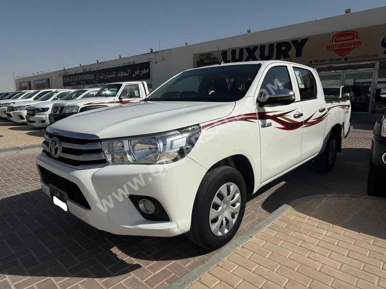 تويوتا  هاي لوكس  2022  اوتوماتيك  53,000 كم  4 سلندر  دفع خلفي  بيكب  أبيض