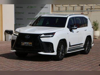Lexus  LX  600 F Sport  2024  Automatic  30,000 Km  6 Cylinder  Four Wheel Drive (4WD)  SUV  White  With Warranty