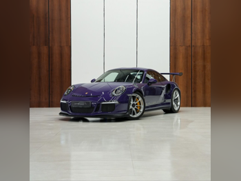 بورش  911  جي تي 3 ار اس  2016  اوتوماتيك  25,000 كم  6 سلندر  دفع خلفي  كوبيه \ سبورت  بنفسجي  تحت الضمان