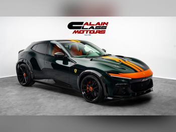 فيراري  بوروسانجوي  2025  اوتوماتيك  146 كم  12 سلندر  دفع كلي مستمر  اس يو في  اخضر وبرتقالي