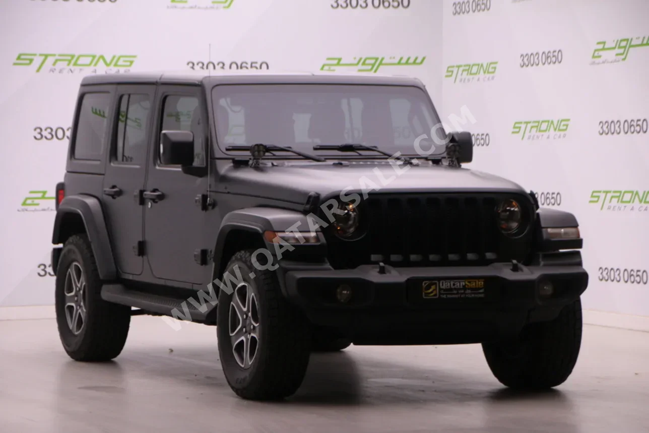 Jeep  Wrangler  Sport  2023  Automatic  42,000 Km  6 Cylinder  Four Wheel Drive (4WD)  SUV  Black  With Warranty