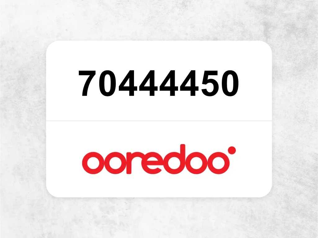 Ooredoo Mobile Phone  70444450