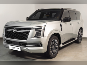 نيسان  باترول  ال اي بلاتينيوم  2025  اوتوماتيك  21,332 كم  6 سلندر  دفع رباعي  اس يو في  فضي و أسود  تحت الضمان