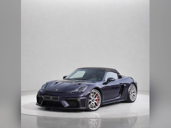 بورش  718  سبايدر اراس  2025  عادي  450 كم  6 سلندر  دفع كلي مستمر  كوبيه \ سبورت  بنفسجي  تحت الضمان