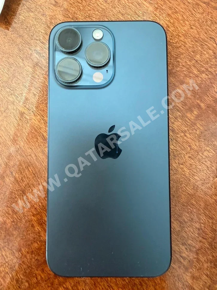 هواتف نقالة ابل  - ايفون 15  - برو ماكس  - تيتانيوم أزرق  - 256 جيجابايت
