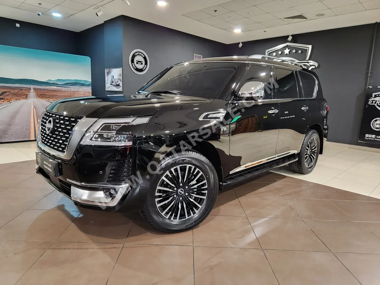 Nissan  Patrol  Platinum  2024  Automatic  46,000 Km  8 Cylinder  Four Wheel Drive (4WD)  SUV  Black  With Warranty