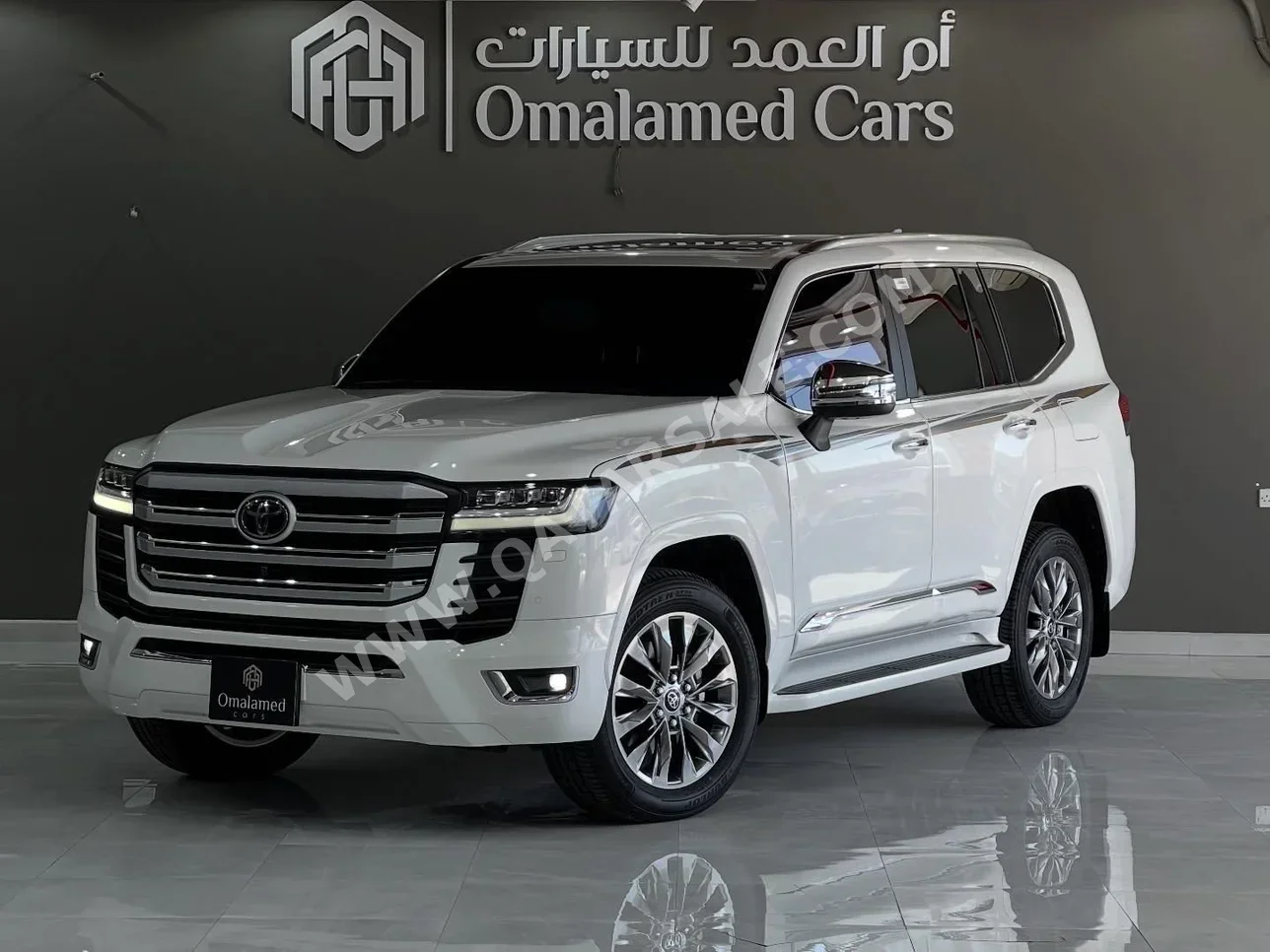 تويوتا  لاند كروزر  في اكس ار  2024  اوتوماتيك  7,000 كم  8 سلندر  دفع رباعي  اس يو في  أبيض