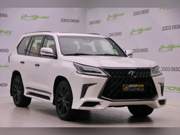 لكزس ال اكس 570 اس بلاك ايديشن 2019 اوتوماتيك 98,500 كم 8 سلندر دفع رباعي اس يو في أبيض