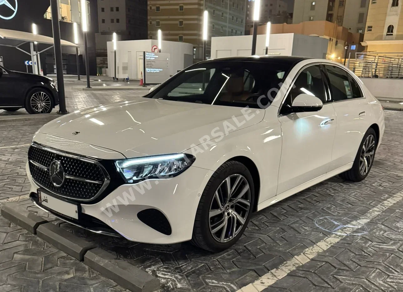 Mercedes-Benz  E-Class  200  2025  Automatic  9,000 Km  4 Cylinder  Rear Wheel Drive (RWD)  Sedan  White  With Warranty