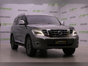 Nissan  Patrol  Platinum  2017  Automatic  158,000 Km  6 Cylinder  Four Wheel Drive (4WD)  SUV  Gray