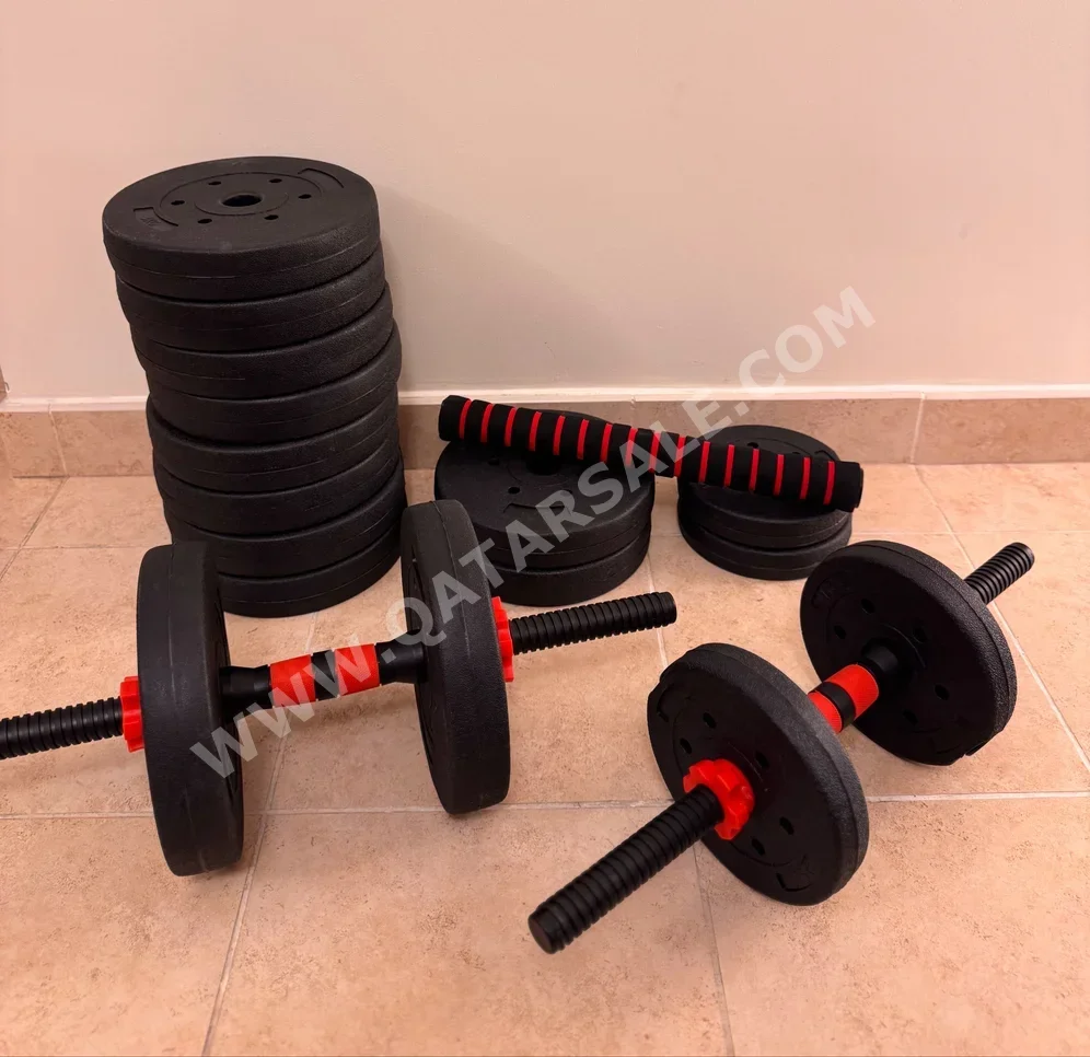 أثقال - دامبل قابل للتعديل  - مستدير  - أسود