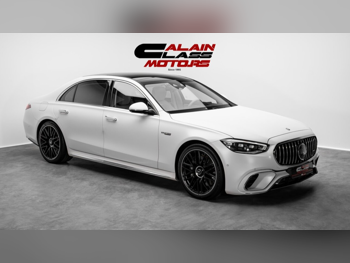 مرسيدس - بنز  اس - كلاس  63 AMG  2024  اوتوماتيك  11,845 كم  8 سلندر  دفع كلي مستمر  سيدان  أبيض