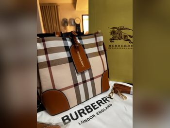 Bags - Burberry - Beige - Faux Leather - For Women