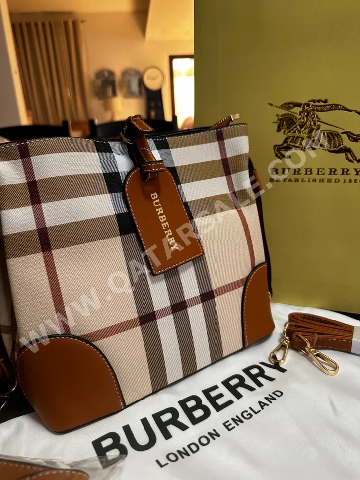 Bags  - Burberry  - Beige  - Faux Leather  - For Women