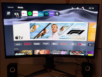 الشاشات اي او سي \  27 بوصة  أسود/ أحمر  اتش دي ام اي  شاشة منحنية