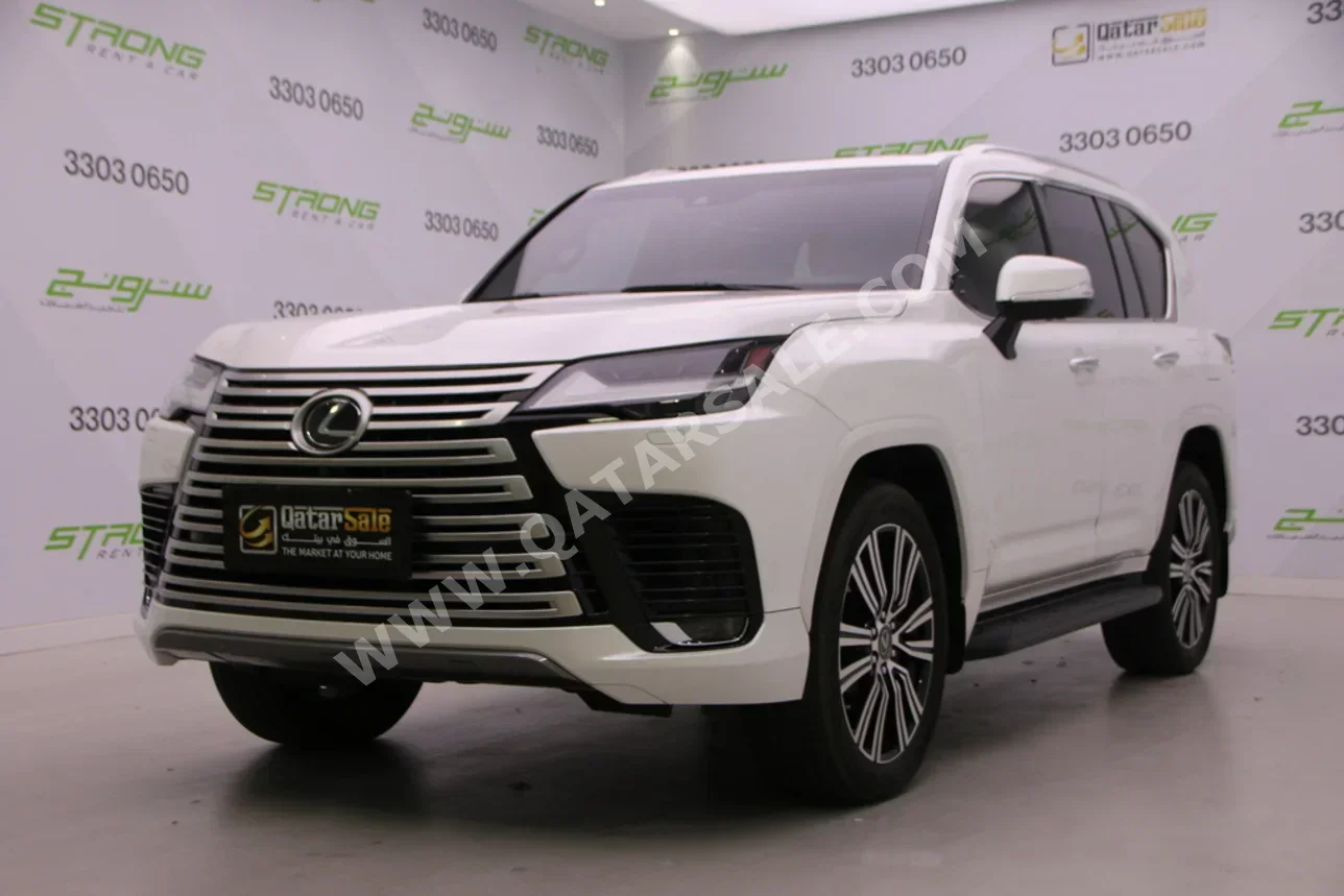 لكزس  ال اكس  600 لكجري  2023  اوتوماتيك  83,000 كم  6 سلندر  دفع رباعي  اس يو في  أبيض لؤلؤي  تحت الضمان