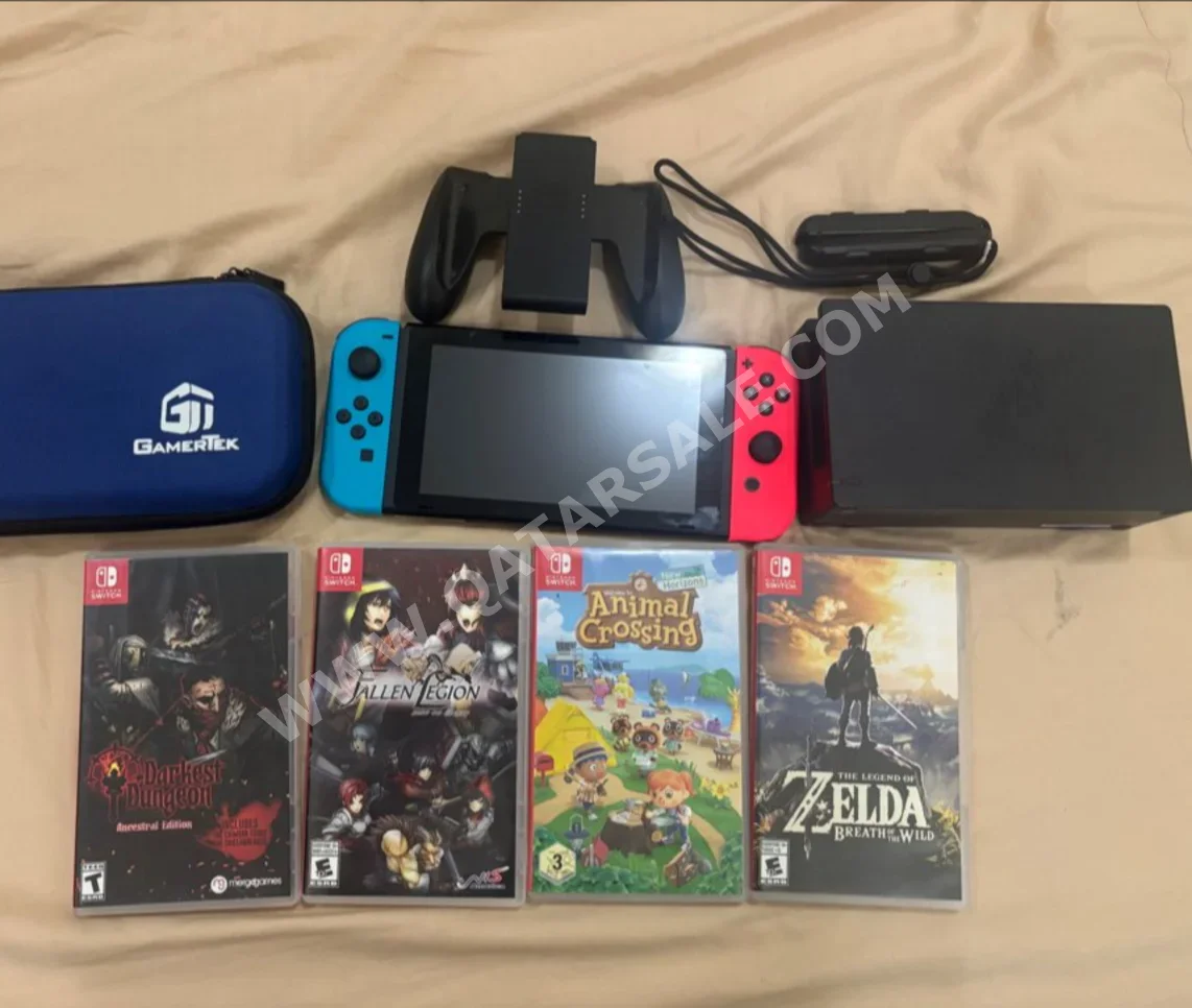 Video Games Consoles - Nintendo  - Switch  -Included Controllers: 2