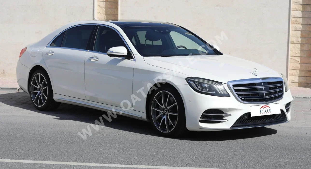 Mercedes-Benz  S-Class  450  2018  Automatic  72,000 Km  6 Cylinder  Rear Wheel Drive (RWD)  Sedan  White
