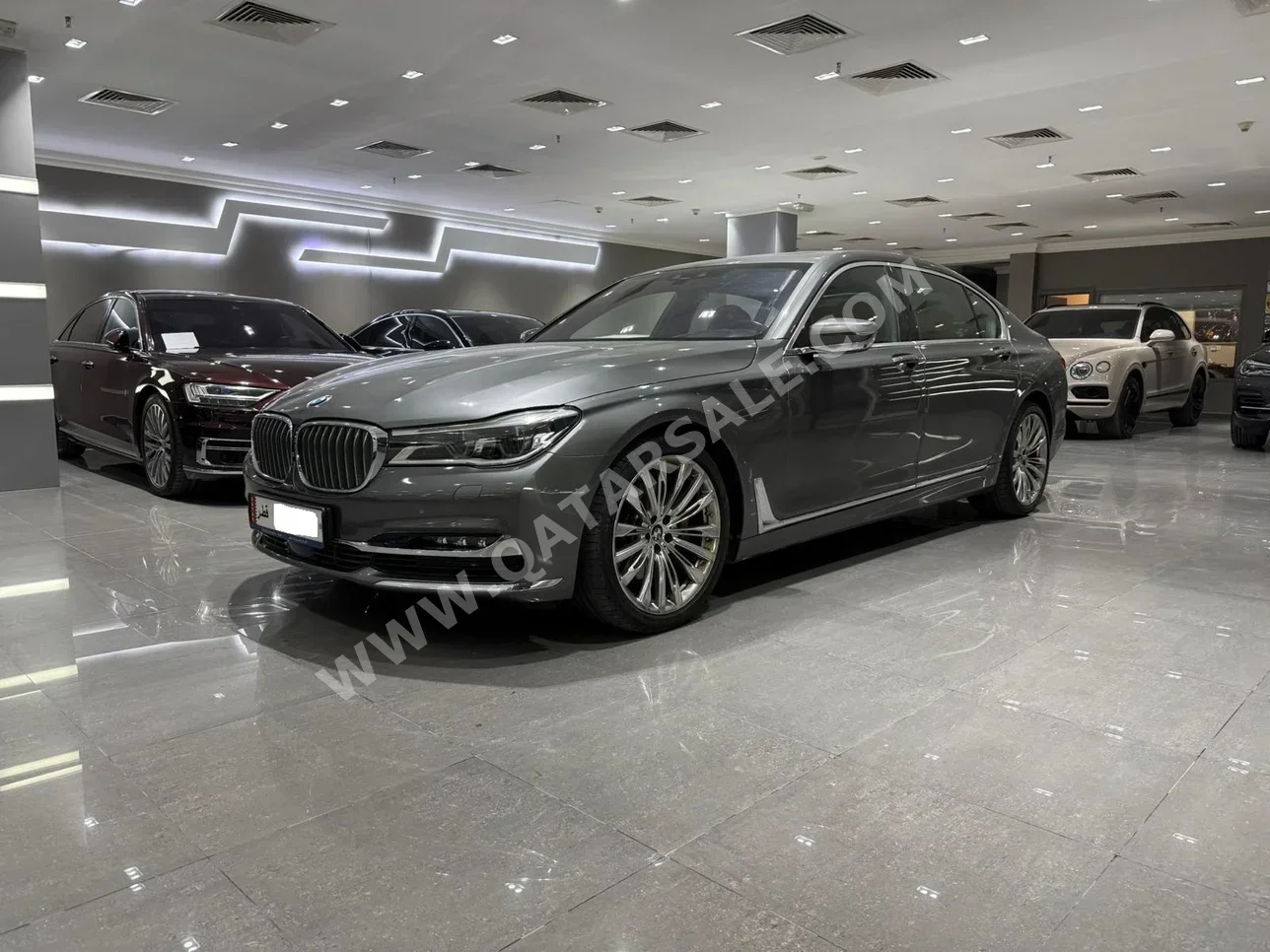 BMW  7-Series  740 i  2016  Automatic  60,000 Km  6 Cylinder  Rear Wheel Drive (RWD)  Sedan  Gray