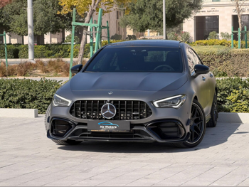Mercedes-Benz  CLA  45 S AMG  2023  Automatic  64,000 Km  4 Cylinder  Rear Wheel Drive (RWD)  Sedan  Gray Matte  With Warranty