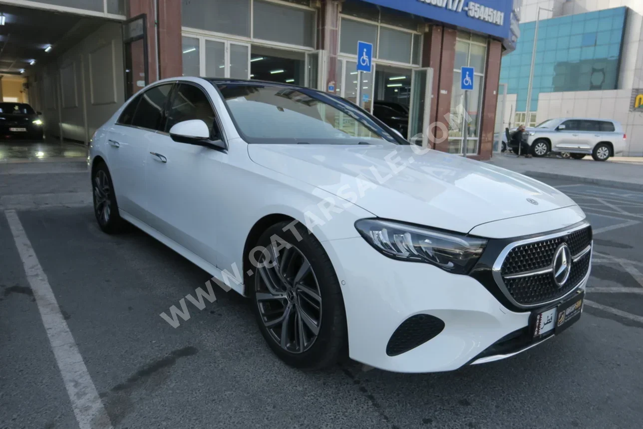 Mercedes-Benz E-Class 200 2025 Automatic 9,000 Km 4 Cylinder Rear Wheel Drive (RWD) Sedan White With Warranty