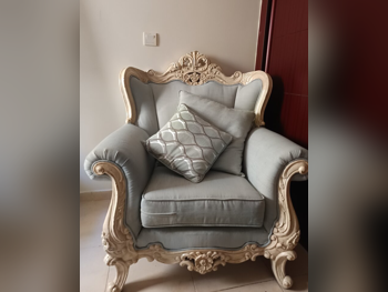 Sofas, Couches & Chairs Corner Sofas  - Green & Beige