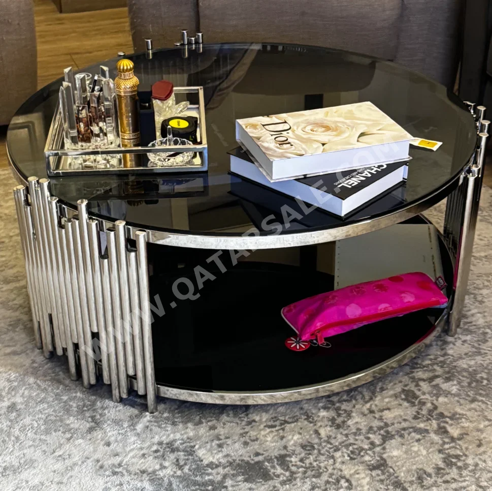 الطاولات والخزائن الجانبية طاولة قهوة وسط - مايداس - زجاج