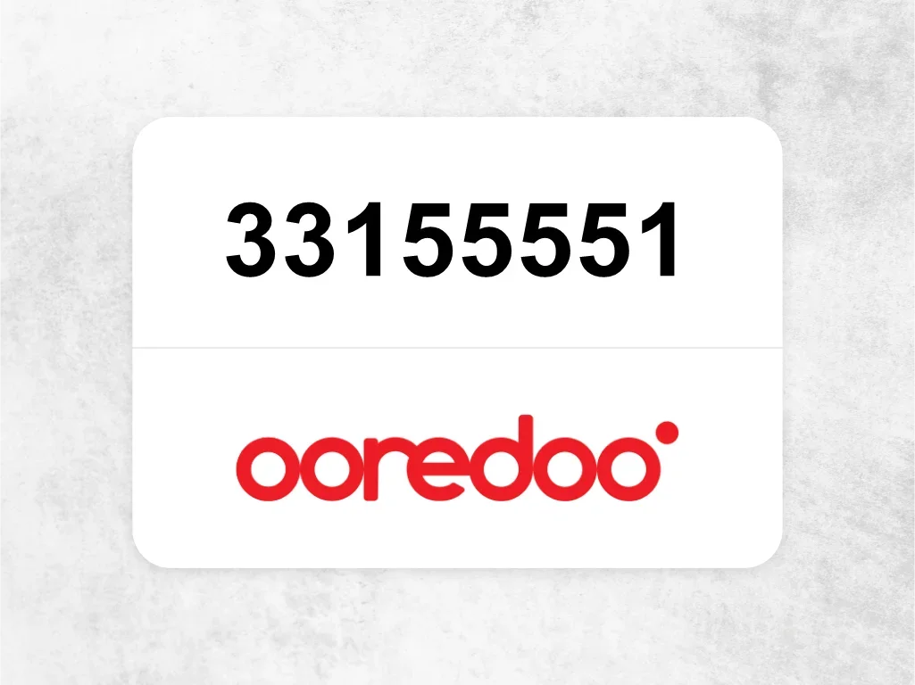 Ooredoo Mobile Phone  33155551