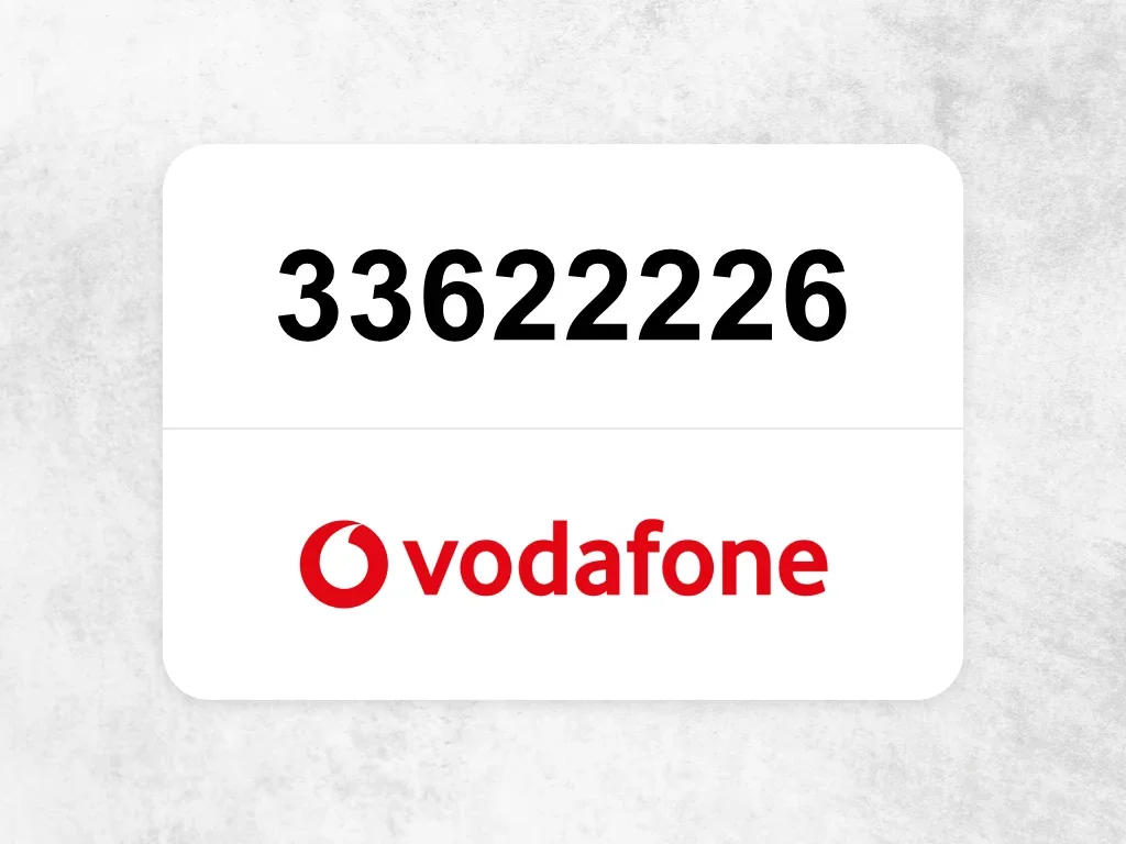 Vodafone Mobile Phone  33622226